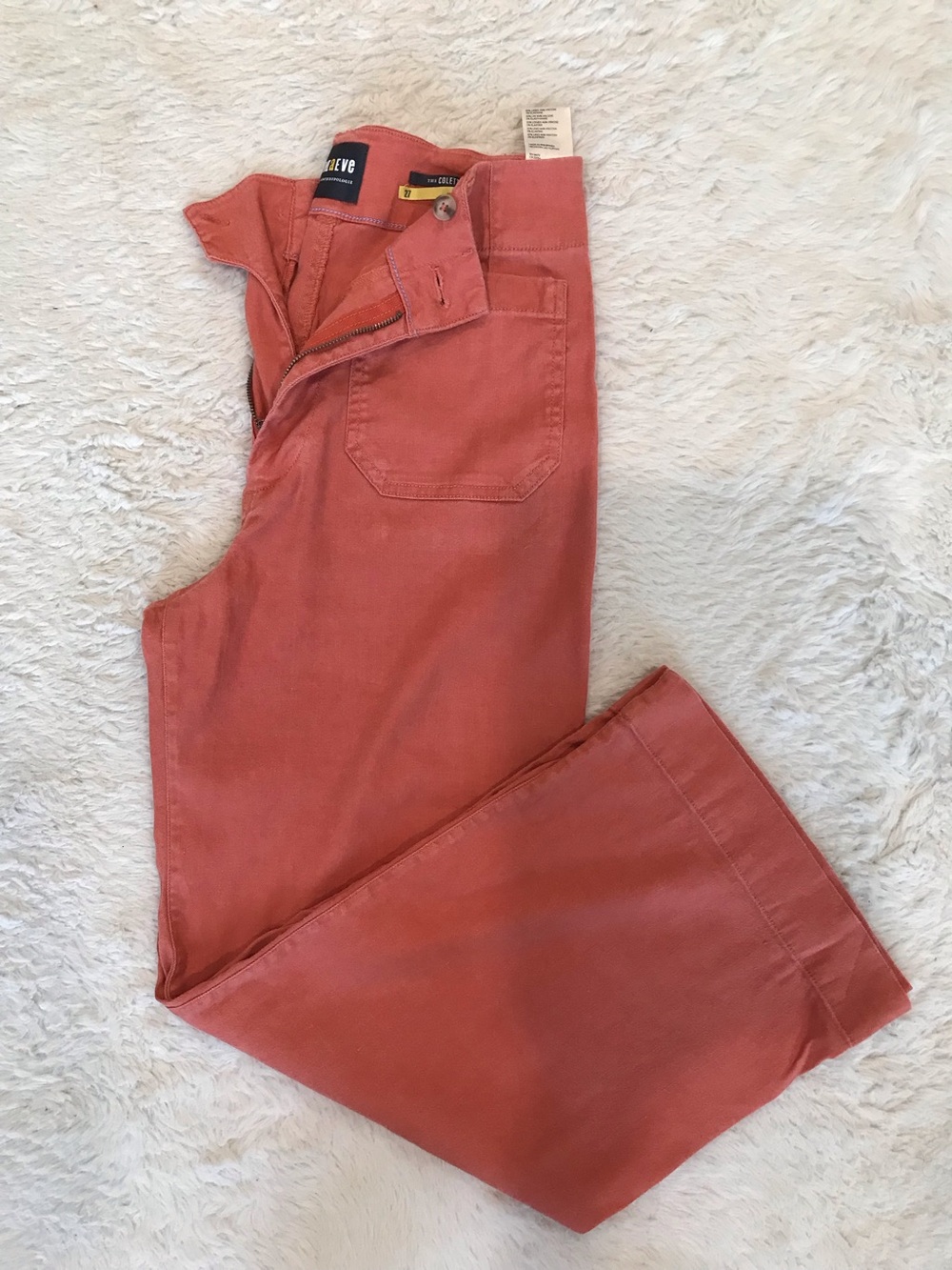 Maeve Straight-Leg Jeans in Rust. Gently worn a few times. In good condition.